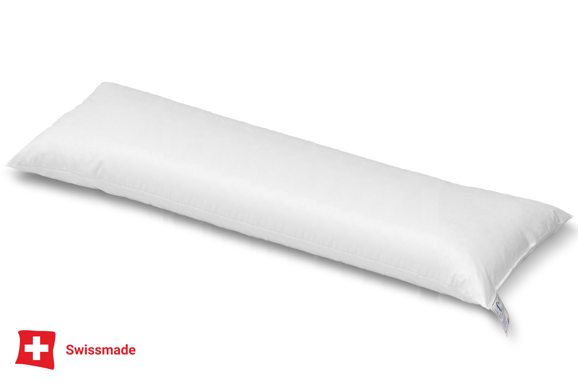 Seitenschläferkissen mit Federn 40/160 cm (bessere Stützkraft)